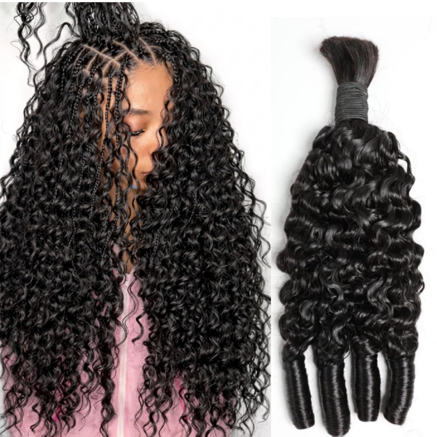 Hair Care Indian - Натуральные человеческие волосы для плетения косичек