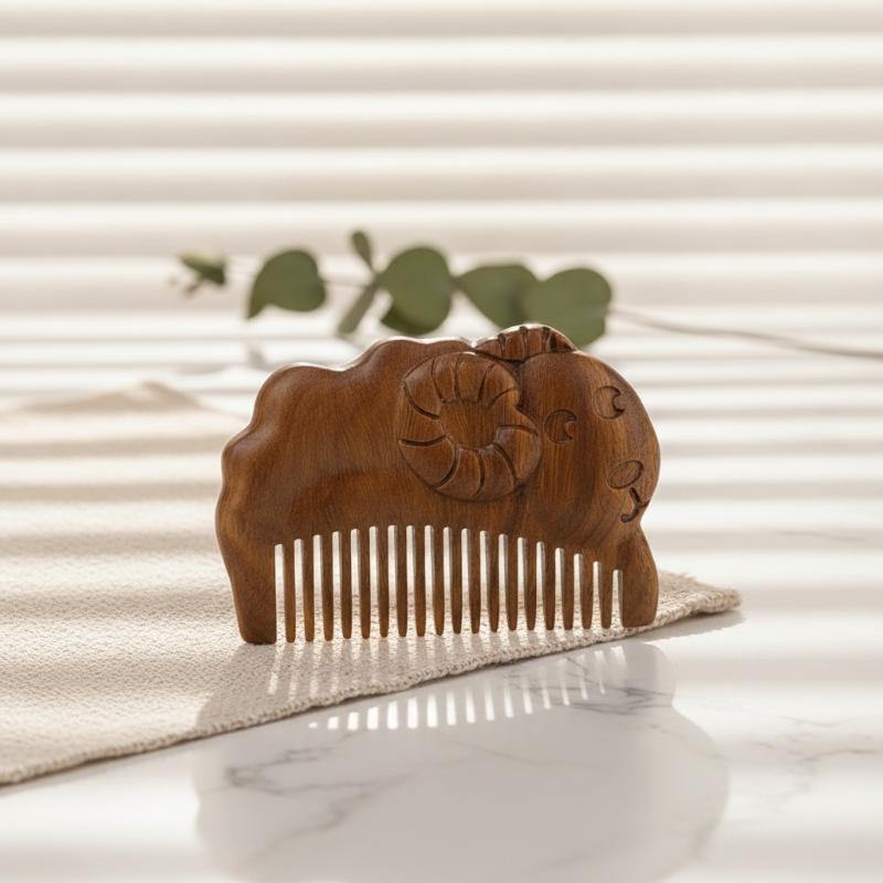 Hair Care Baby - Мини-щетка для волос из сандалового дерева