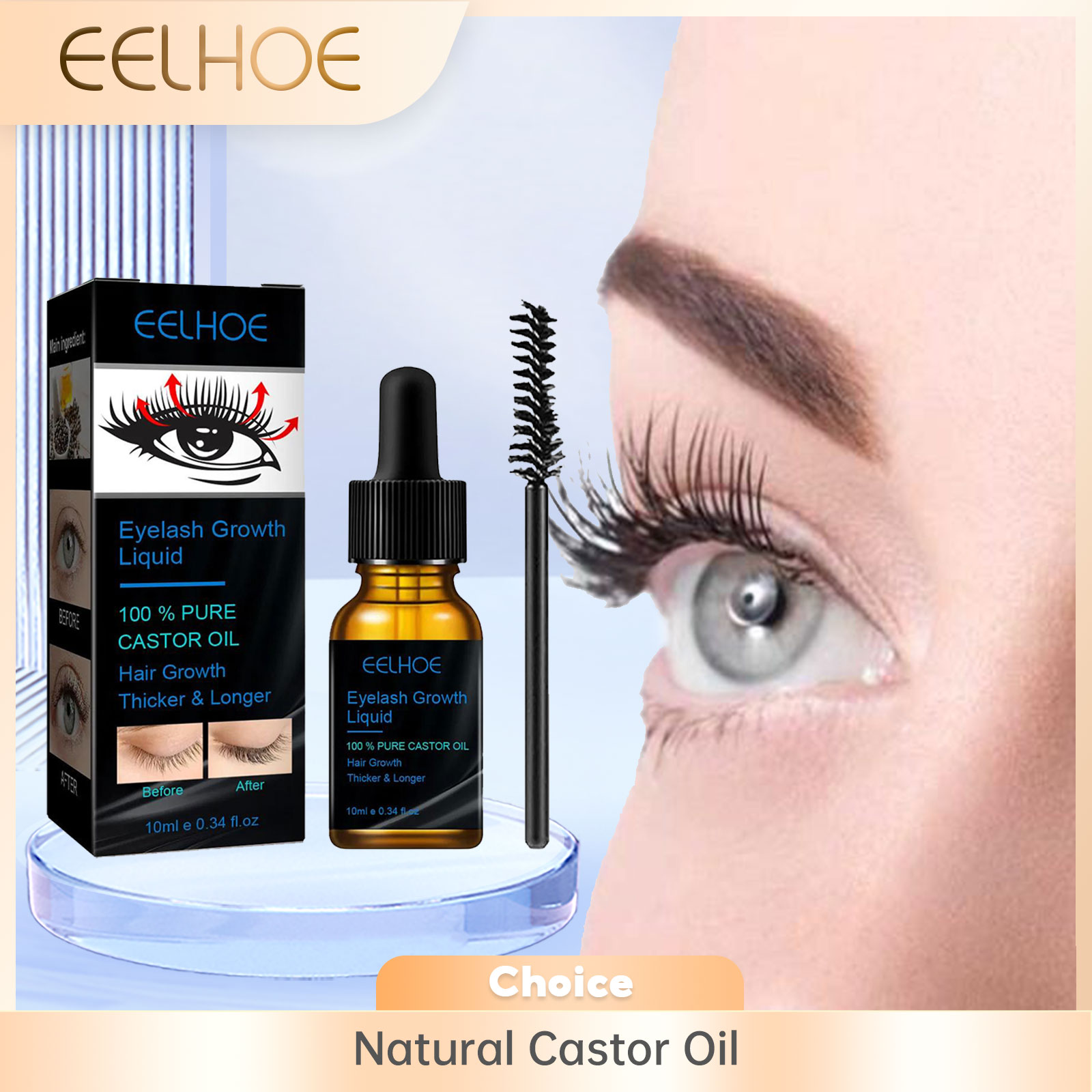 Hair Care Tonic - Сыворотка для роста ресниц с касторовым