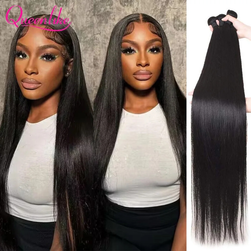Hair Care Indian - Queenlike 38 40-дюймовые прямые пучки человеческих