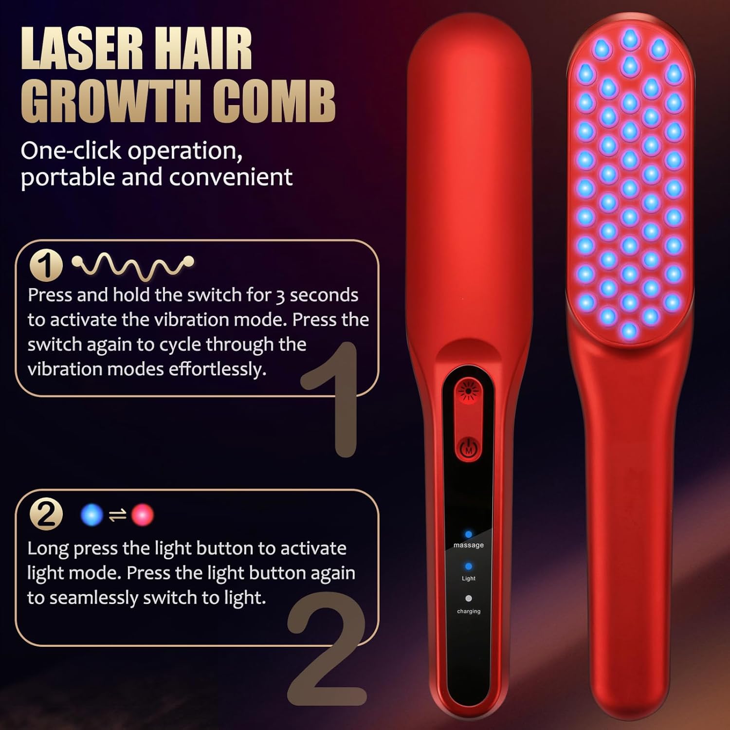 Лазерная расческа для роста во – обзор и цена Hair Care Elseve