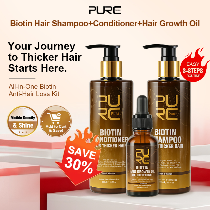 PURC биотин, масло для роста в – обзор и цена Keratin Treatment Set
